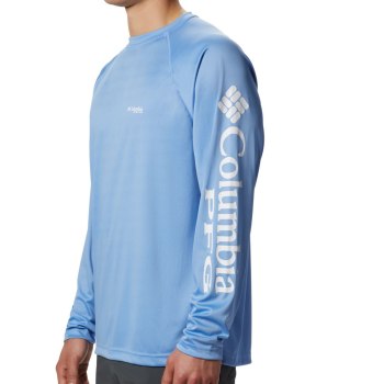 Columbia PFG Terminal Tackle Long Sleeve Big, Sudaderas Blancos Para Hombre | 281903-STY